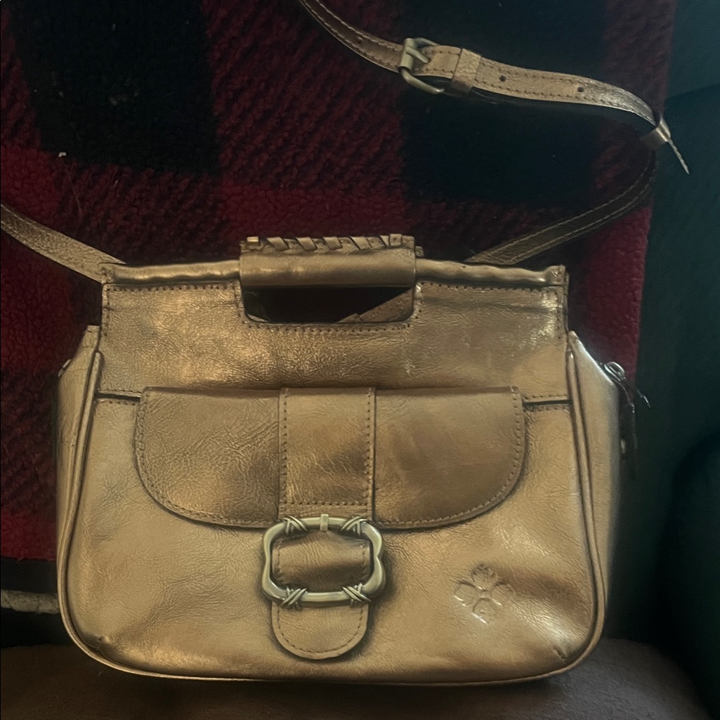 Patricia Nash Ovoddo Satchel In Antique Bronze